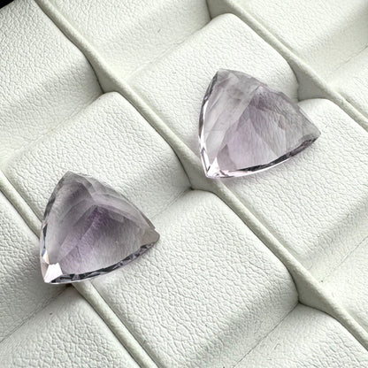 Purple Amethyst Trillion Faceted Loose Stone – view 3 of 3