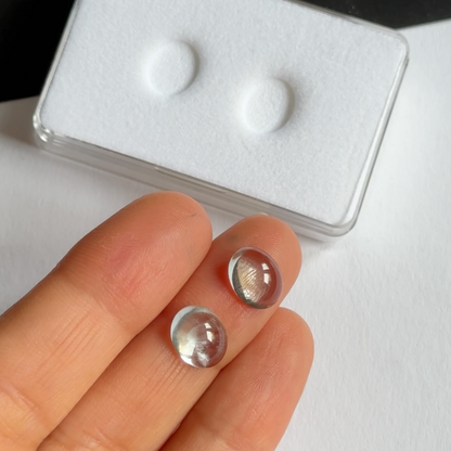 Blue Aquamarine Oval Cabochon – view 4 of 4