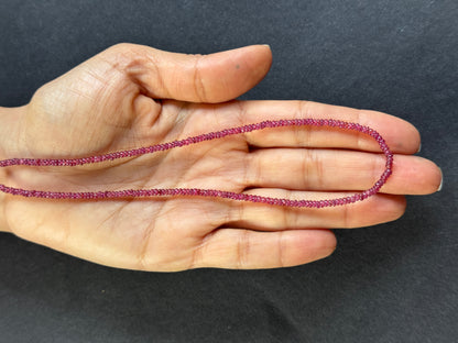 Red Garnet Rondelle Beads, 34.52 ct, 44 cm – view 2 of 2