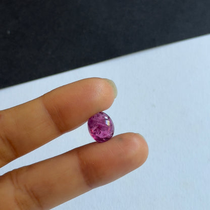 Pink Tourmaline Oval Cabochon, 4.74 ct, 11x9 mm – view 2 of 3