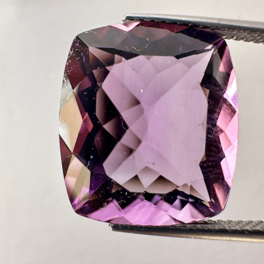Radiant  Beauty of  Antique Cut Amethyst 12.12cts