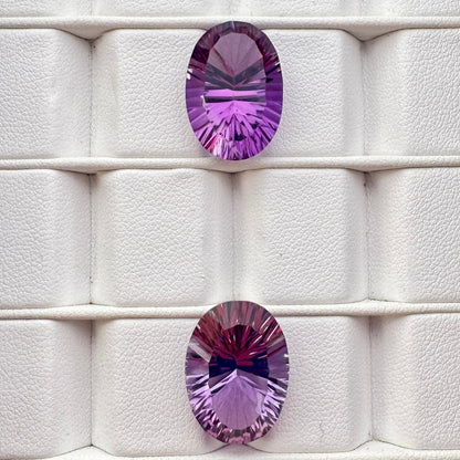 Purple Amethyst Oval Faceted Loose Stone, 11.85 ct, 18.4x13.5 mm – view 3 of 8
