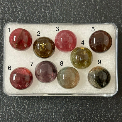 Tourmaline Round Cabochon, 6.21 ct, 11-11.4 mm – view 2 of 5