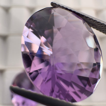 Purple Amethyst Oval Faceted Loose Stone, 13.44 ct, 17.8x14.5 mm – view 7 of 8