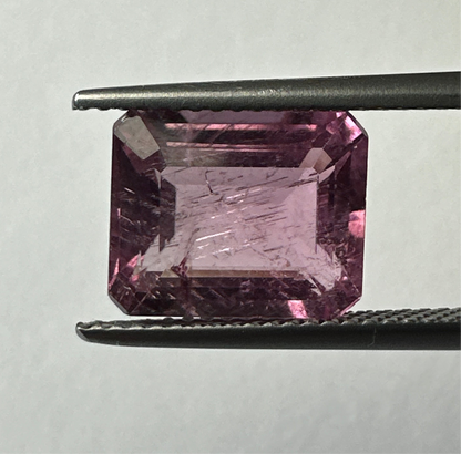 Pink Tourmaline Rectangular Loose Stone, 4.37 ct, 10.9x9.0 mm – view 2 of 3