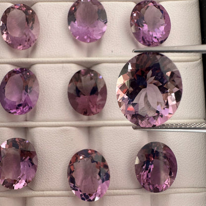 Purple Amethyst Oval Faceted Loose Stone – view 8 of 15