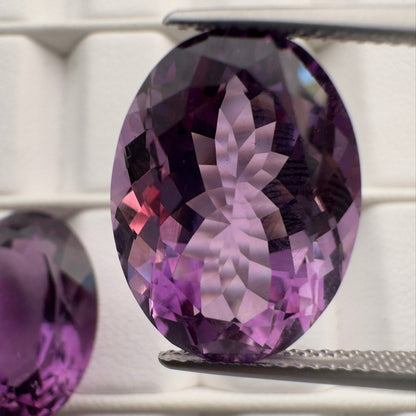 Purple Amethyst Oval Faceted Loose Stone, 13.8 ct, 17.7x13 mm – view 2 of 2