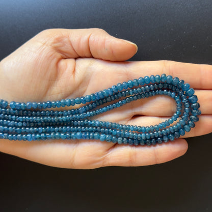 Blue Apatite Rondelle Beads, 4-6 mm, 41 cm – view 1 of 2