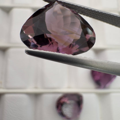 Purple Amethyst Trillion Faceted Loose Stone – view 4 of 5