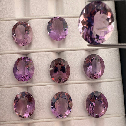 Purple Amethyst Oval Faceted Loose Stone – view 5 of 15
