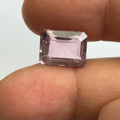 Purple Tourmaline Rectangular Loose Stone, 5.36 ct, 11.5x8.8 mm – view 3 of 3