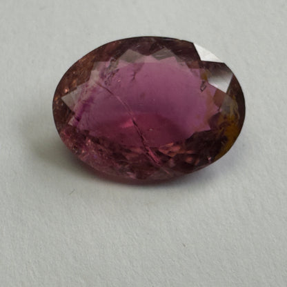 Purple Tourmaline Oval Loose Stone, 7.72 ct, 16.5x12.3 mm – view 1 of 3