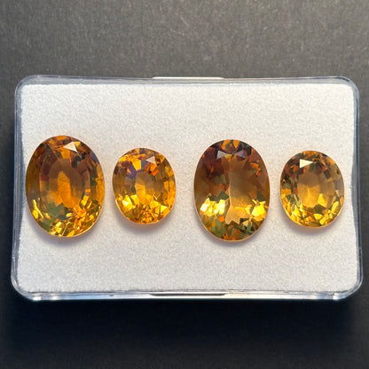 Yellow Citrine Oval Faceted Loose Stone, 28.49 ct, 10-12 mm – view 1 of 2