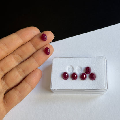 Red Ruby Oval Cabochon – view 1 of 2