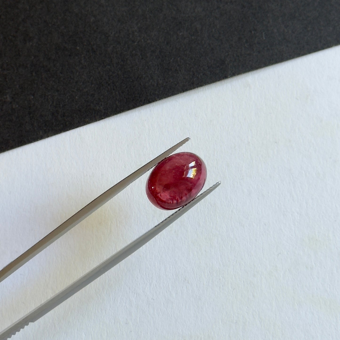 Exquisite Bright Pink Tourmaline Cabochon with Natural Inclusion 8.26cts