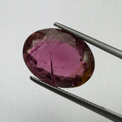 Purple Tourmaline Oval Loose Stone, 7.72 ct, 16.5x12.3 mm – view 2 of 3