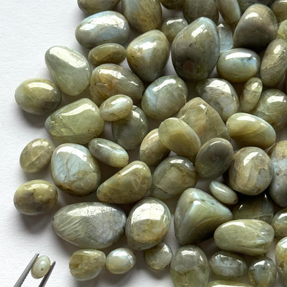 White Labradorite Fancy Beads – view 4 of 6