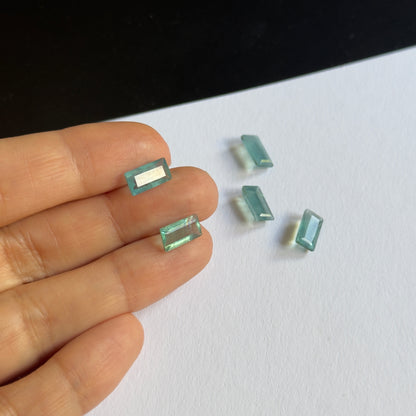 Green Apatite Baguette Faceted Loose Stone, 10x5 mm – view 6 of 6