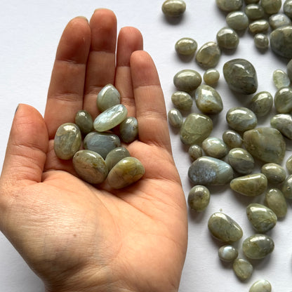 White Labradorite Fancy Beads – view 5 of 6