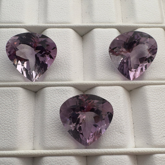 Sparkling and radiant Amethyst Trillion