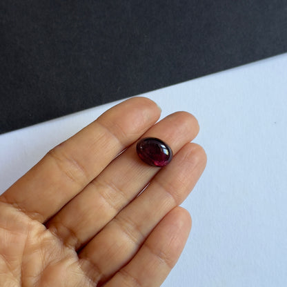 Pink Tourmaline Oval Cabochon, 9.88 ct, 14x10 mm – view 1 of 3