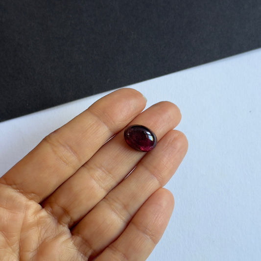 Tourmaline Cabochon with Unique inclusions Dark Pink 9.88cts