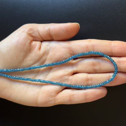 Blue Apatite Rondelle Beads, 40 cm – view 1 of 2