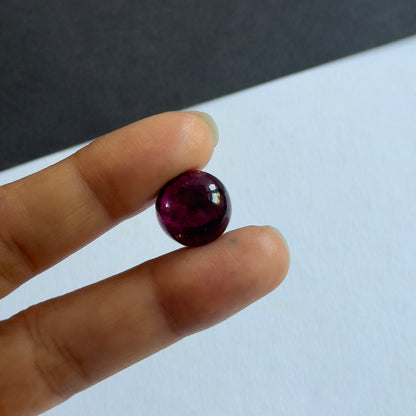 Red Tourmaline Round Cabochon, 12.69 ct – view 2 of 3