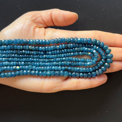 Blue Apatite Rondelle Beads, 5.5-8.5 mm, 41 cm – view 1 of 2