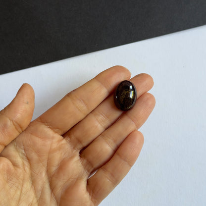 Yellow Tourmaline Oval Cabochon, 21.38 ct, 20.2x15.2 mm – view 3 of 3