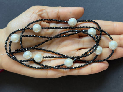Black Amethyst Rondelle Beads – view 1 of 9