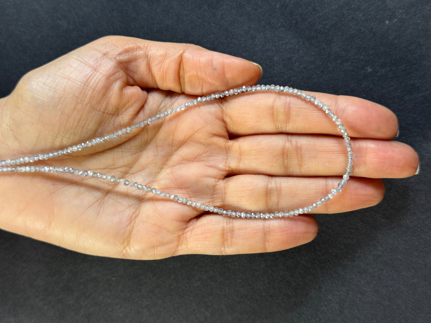Luminous Labradorite Beads micro fac. round