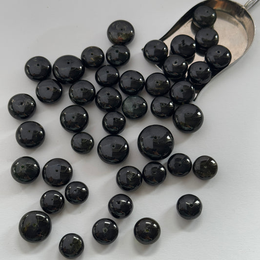 Green Tourmaline Round Beads – view 3 of 4