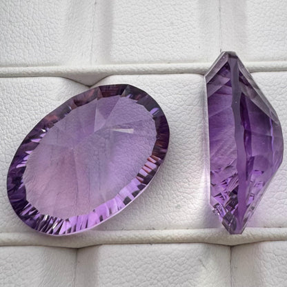 Purple Amethyst Oval Faceted Loose Stone – view 3 of 6