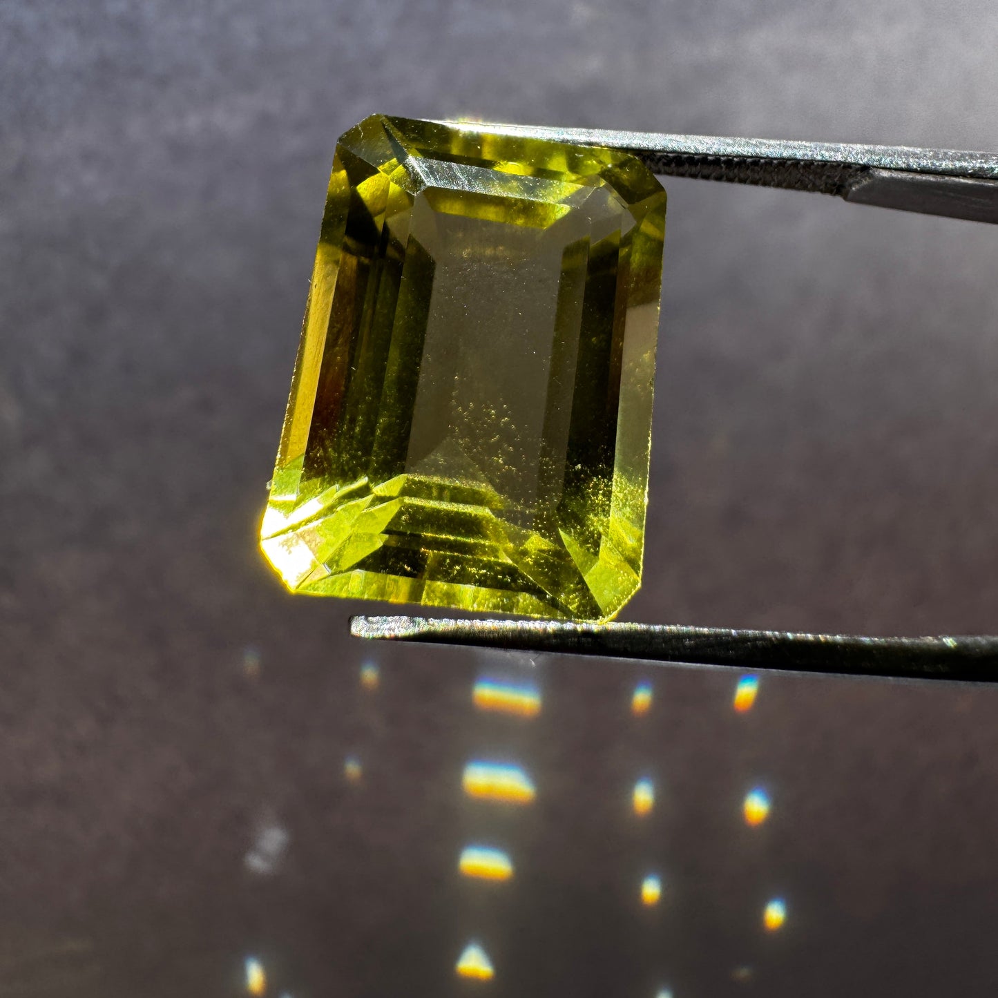 Radiant Lemon Citrin Emerald Cut