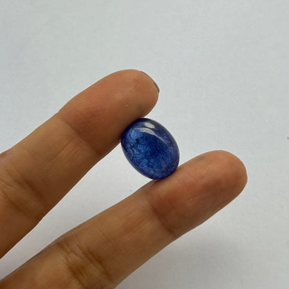 Blue Tanzanite Round Cabochon, 15.04 ct, 16x12.2 mm – view 2 of 2