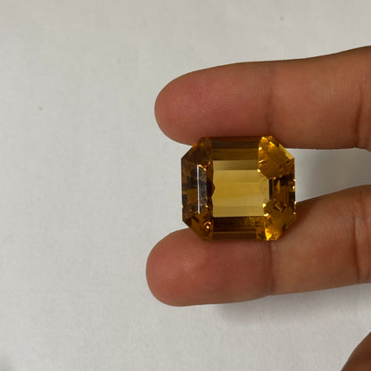 Citrine Loose Stone, 27.21 ct, 19.29x17.65 mm – view 4 of 5