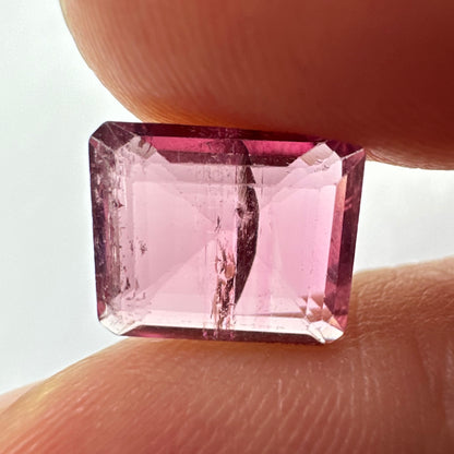Pink Tourmaline Rectangular Loose Stone, 2.68 ct, 10.1x8.7 mm – view 2 of 3
