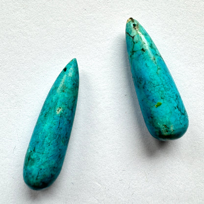 Blue Turquoise Teardrop Beads – view 3 of 7