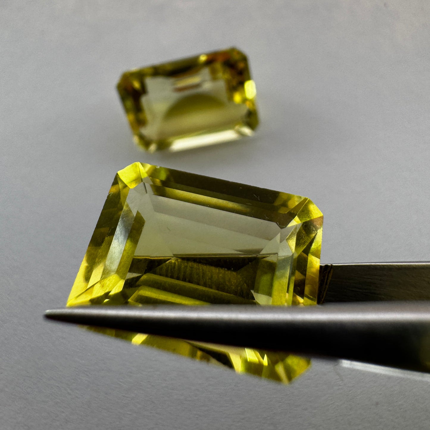 Radiant Lemon Citrin Emerald Cut