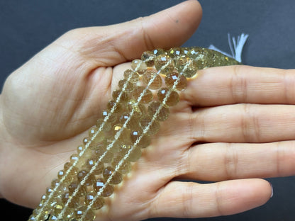 Yellow Citrine Rondelle Beads, 21 cm – view 1 of 3