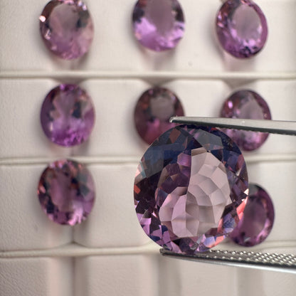 Purple Amethyst Oval Faceted Loose Stone – view 10 of 15