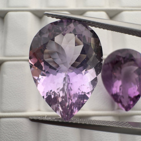Radiant Amethyst Drop faceted