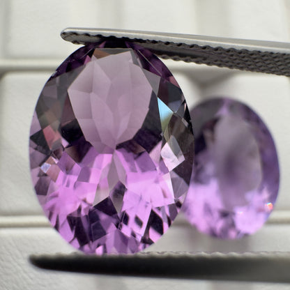 Purple Amethyst Oval Faceted Loose Stone, 8.99 ct – view 4 of 8