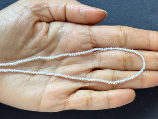 Sparkling Rock Crystal Rondelle Beads 7,79cm