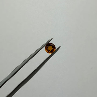 Orange Garnet Round Faceted Loose Stone, 0.50 ct – view 1 of 3
