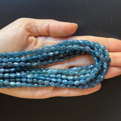 Blue Apatite Oval Beads, 4.5-5 mm, 42 cm – view 1 of 2