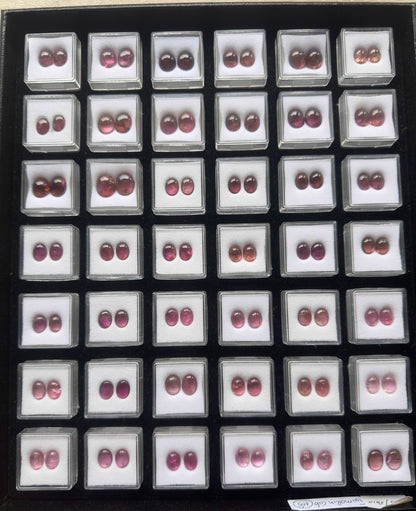 Pink Tourmaline Cabochon Pair, 2.27 ct, 10x8 mm – view 2 of 3