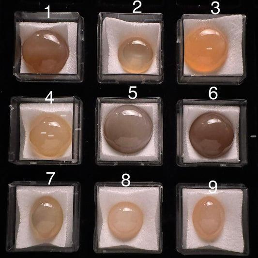 Moonstone Cabochons Variety Of Colours And Shape