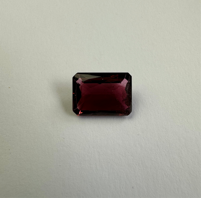 Purple Tourmaline Rectangular Loose Stone, 6.50 ct, 14.1x10.2 mm – view 7 of 7